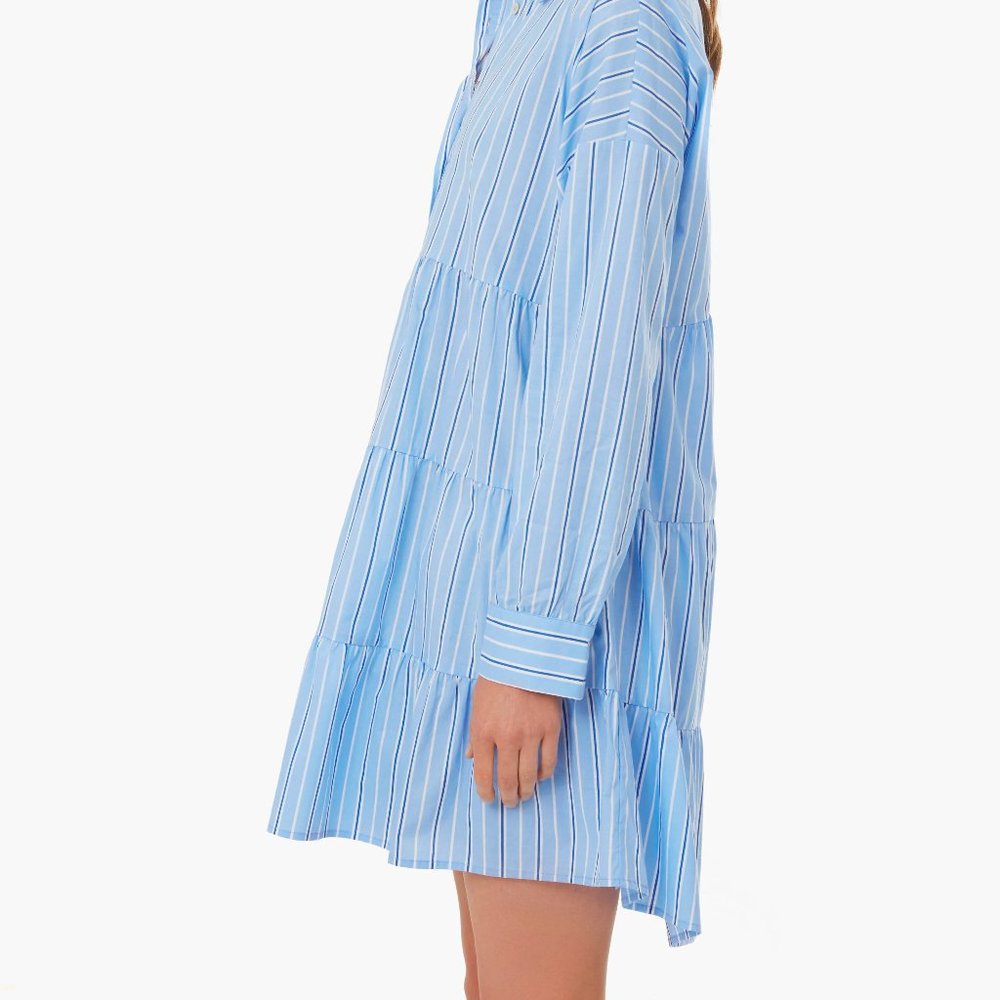 Tuckernuck Pomander Place Shades of Blue Stripe Cara Dress - Picture 3 of 5